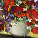 Картина «Букет полевых цветов» масло мастихин 60х70, фото №7