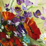 Картина «Букет полевых цветов» масло мастихин 60х70, фото №9