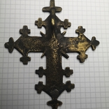 Гуцульський чоловічий натільний хрест 19ст., фото №12