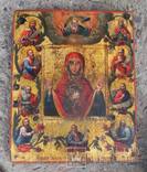 Курская-Коренная икона Божией Матери "Знамение." 19 век., фото №2