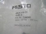 ДРОССЕЛЬ FESTO GRLA-3/8-QS-10-RS-D, фото №3