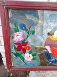 Картина на стекле с девушка с оленем, фото №3