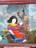 Картина на стекле с девушка с оленем, фото №5
