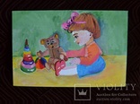 Картина "Мої іграшки", 30х20 см., гуаш, жовтень 2019 р., Саша Новікова, 7 років, фото №3