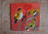 Картина "Пташки", 30х30 см., акрилові фарби, жовтень 2019 р., Ярослав Береза, 7 років, фото №3