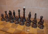 Шахматы СССР большие, дерево,полный   комплект,доска 47х47см, фото №9
