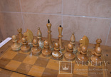 Шахматы СССР большие, дерево,полный   комплект,доска 47х47см, фото №2