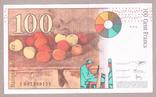 Банкнота Франции 100 франков 1998 г XF, фото №3
