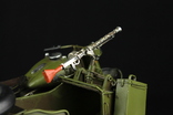 Модель военного мотоцикла с коляской. Металл (0501), фото №7