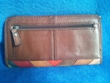 Добротный кожаный кошелек: FOSSIL., фото №7