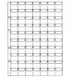 Лист для монет формат 200*250 мм на 70 ячеек, фото №2