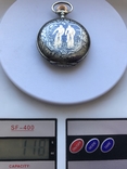 Часы карманные серебро(чернь, золотые вставки) Австрия, Вена. Конец 19 века, фото №10