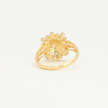 Золотое кольцо с разноцветными натуральными сапфирами., фото №4