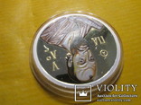 Ниуе 2 доллара 2010 Апостол Павел серебро позолота 31.1 гр. унция Пруфф, фото №3