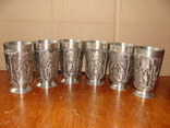 Коллекционная стаканы (6 штук)  "Выдающиеся художники Карл Шпицвег" Клеймо (261), фото №2