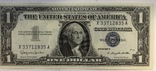 1 $ серии 1957 год UNC, фото №2