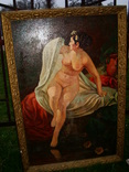 Женский портрет. Ню. холст масло 75х120см. Купальщица А.Ф.Беллоли (1820-1881гг) копия, фото №3