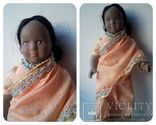 Кукла этническая полностью фарфоровая в национальном Индианка Европа, фото №2