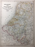 Карта Бельгія, Нідерланди, Люксембург. 1849р. (лист 245*300), фото №5