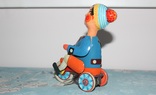 Заводная игрушка из жести - Мальчик на велосипеде, фото №6