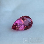 Натуральный Турмалин Rubelit 3.95ct, фото №3