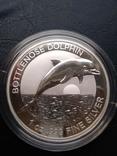  1 долар 1 oz  Унция  Серебро Австралия Дельфин, фото №2