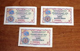 Лот из 18 бонов-чеков Внешпосылторга(1976 год)-(50 ,20,1-рубль.2-5-10-25-50 коп), фото №11