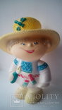 Кукла украинец хлопчик в соломенной шляпе и лаптях Кругозор СССР, фото №4