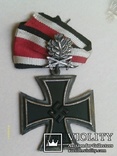 Рицарский железный крест с листьям и мечами. Реплика., фото №3