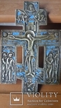Крест с предстоящими 22 см эмаль, фото №2