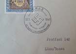 Коллекционный конверт из серии Tag der Briefmarke 1943 спецгашение штемпель Graz, фото №3