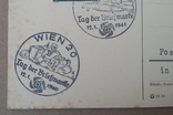 Почтовая карточка Tag der Briefmarke 1941 год спецгашение штемпели трех видов г. Wien, фото №7