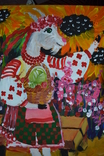 Картина "Етно коза", 50х40 см., акрил, листопад 2019 р., Поліна Кузуб, 9 років, фото №4