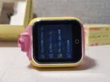 Детские телефон часы с GPS трекером, камерой Q200 Pink, фото №11