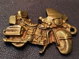 Байк мотоцикл бронза коллекционная миниатюра брелок, фото №2