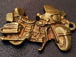 Байк мотоцикл бронза коллекционная миниатюра брелок, фото №4