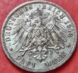 3 марки 1913 года А, Пруссия Вильгельм II, мундир, серебро, фото №9