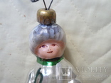 Елочная игрушка Мальчик в шубе на подвеске времен СССР., фото №6