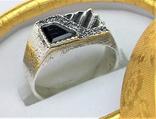 Кольцо перстень серебро 925 проба 7,24 грамма 21 размер, фото №2