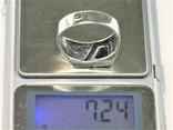 Кольцо перстень серебро 925 проба 7,24 грамма 21 размер, фото №8