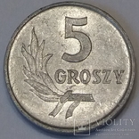 Польща 5 грошей, 1970, фото №2