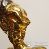 Фарфорова статуетка Золота дама 28см, фото №10