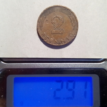 Германия 2 пфеннига 1990 год Метка монетного двора (G)  Карлсруе  (590), фото №5