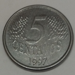 Бразилія 5 сентаво, 1997, фото №2