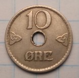 Норвегия 10 эре, 1926 год, фото №3