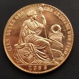 100 Перуанських Солей 1965р., золото 46,8г., фото №7