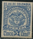 1884 Колумбия штат Кундинамарка MNH **, фото №2