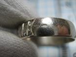 Серебряное Кольцо с Молитвой Спаси и Сохрани 925 проба Размер 19 Серебро 268, фото №5