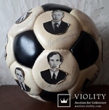Футбольный Мяч с Фото и Автографами , ДИНАМО - КИЕВ 1985 год, фото №3
