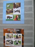 Марки фауна-флора Гвинеи и др. стран в альбоме, фото №11